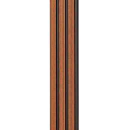 Декоративная стеновая рейка Sticker Wall PS 2900x120x12 мм Коричневый (SW-00001743)