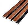 Декоративная стеновая рейка Sticker Wall PS 2900x120x12 мм Коричневый (SW-00001743)