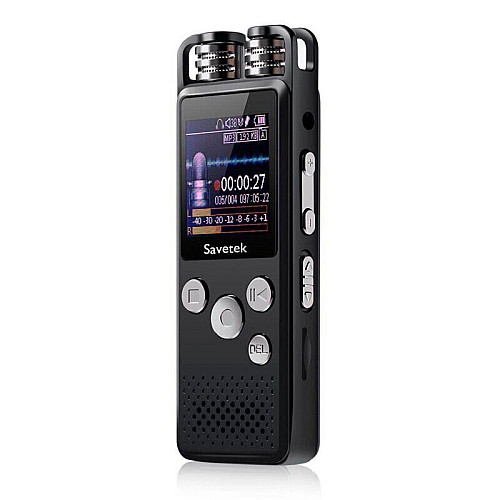 Професійний цифровий диктофон для журналіста Savetek GS-R07 32 Гб (100643)