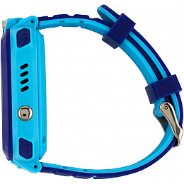 Смарт-часы KID Watch Детские Умные часы GPS+WiFi с влагозащитой IP67 Синие с голубым