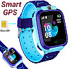 Детские умные смарт часы c GPS Smart baby watch TD07S + камера Голубой