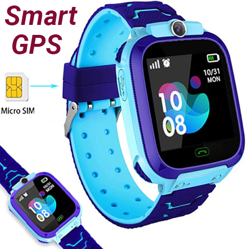 Детские умные смарт часы c GPS Smart baby watch TD07S + камера Голубой
