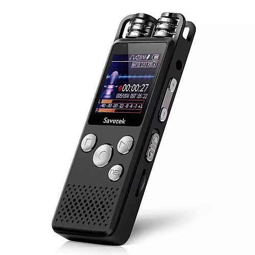 Професійний цифровий диктофон Savetek GS-R07 original, 8 Гб пам'яті, стерео, SD до 64 Гб