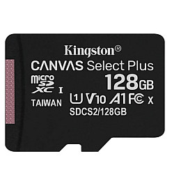 Карта пам'яті MicroSDXC 128GB UHS-I Class 10 Kingston Canvas Select Plus R100MB/c (SDCS2/128GBSP)