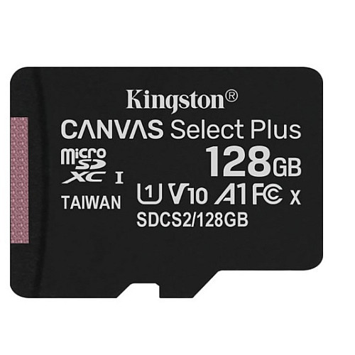 Карта пам'яті MicroSDXC 128GB UHS-I Class 10 Kingston Canvas Select Plus R100MB/c (SDCS2/128GBSP)