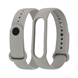 Ремешок силіконовий Anchor для Xiaomi Mi Band 5/ 6 Сірий