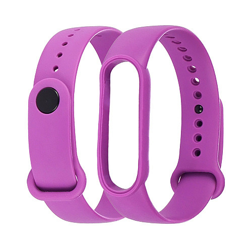 Ремешок силіконовий Anchor для Xiaomi Mi Band 5/ 6 Фіолетовий