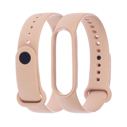 Ремешок силиконовый Anchor для Xiaomi Mi Band 5/ 6 Бежевый