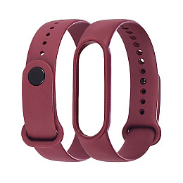 Ремешок силіконовий Anchor для Xiaomi Mi Band 5/ 6 Бронзово-фіолетовий