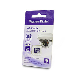Карта памяти Western Digital MICRO SDXC 256GB UHS-I WDD256G1P0C WDC специализированная для видеонаблюдения