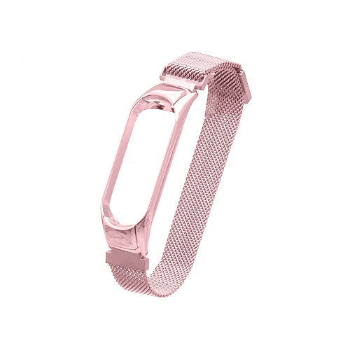 Ремешок для Xiaomi Mi Band 3 / 4 Milanese Loop Цвет Пудровый