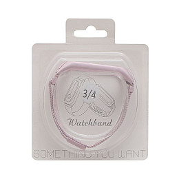 Ремешок для Xiaomi Mi Band 3 / 4 Milanese Loop Колір Пудровий