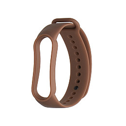 Ремешок для Xiaomi Mi Band 5 Оригінальний Дизайн Колір Коричневий
