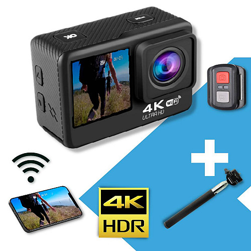 Видеокамера XPro TWIN с двумя дисплеями и Монопод (e607b6-58_12_twin)