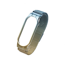 Ремешок для Xiaomi Mi Band 5 Milanese Loop Gradient Сине-Золотой