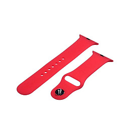 Ремешок Anchor для Apple Watch Band Silicone One-Piece Size-S 38 / 40mm Колір 14 Червоний