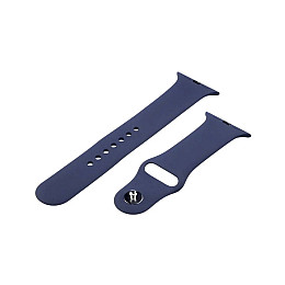 Ремешок Anchor для Apple Watch Band Silicone One-Piece Size-S 42 / 44mm Колір 08 Темно-синій
