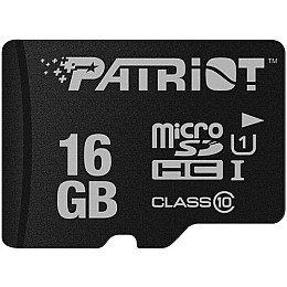 Карта пам'яті MicroSDHC 16GB UHS-I Class 10 Patriot LX (PSF16GMDC10)