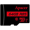 Карта пам'яті MicroSDHXC 64GB UHS-I Class 10 Apacer SD адаптер (AP64GMCSX10U5-R)