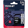 Карта пам'яті MicroSDXC 64GB UHS-I/U3 Class 10 Patriot EP A1 R90/W80MB/s SD-адаптер (PEF64GEP31MCX)
