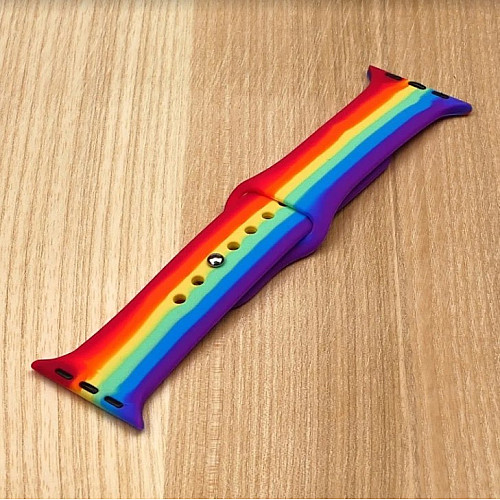 Спортивний ремінець Rainbow Anchor для Apple Watch 42mm, Apple Watch 44mm райдуга розмір S