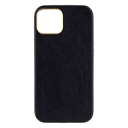 Чохол Leather Case Gold для iPhone 13 Black