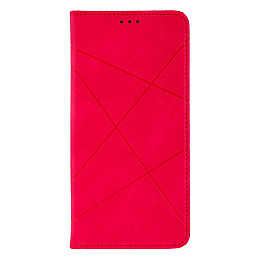Чехол-книжка Business для Xiaomi Redmi Note 10 Малиновый