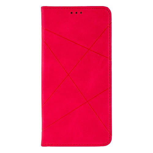 Чехол-книжка Business для Xiaomi Redmi Note 10 Малиновый
