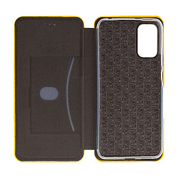 Чехол-книжка Twist кожа для Poco M3 Pro Yellow