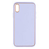 Чехол Leather Case Gold with Frame для Apple iPhone Xs Lilac