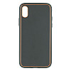 Чехол Leather Case Gold with Frame для Apple iPhone Xs Navy Green