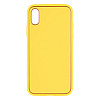 Чехол Leather Case Gold with Frame для Apple iPhone Xs Yellow
