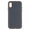 Чехол Leather Case Gold with Frame для Apple iPhone Xs Сірий