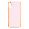 Чохол Leather Case Gold with Frame для Apple iPhone Xs Pink