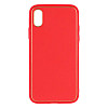 Чохол Leather Case Gold with Frame для Apple iPhone Xs Red