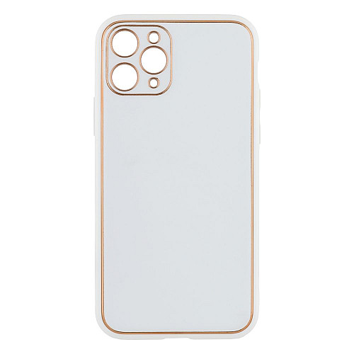 Чохол Leather Case Gold with Frame для Apple iPhone 11 Pro White