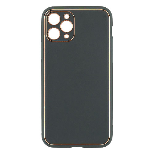 Чехол Leather Case Gold with Frame для Apple iPhone 11 Pro Navy Green