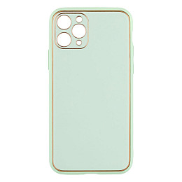 Чехол Leather Case Gold with Frame для Apple iPhone 11 Pro Mint