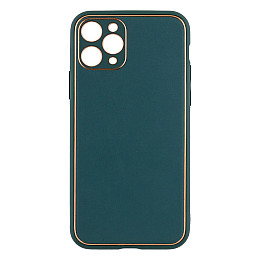Чехол Leather Case Gold with Frame для Apple iPhone 11 Pro Dark Green