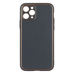 Чехол Leather Case Gold with Frame для Apple iPhone 11 Pro Grey