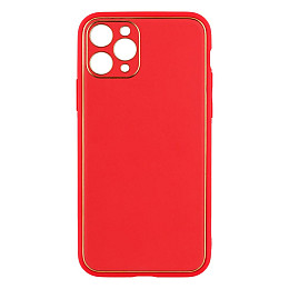Чехол Leather Case Gold with Frame для Apple iPhone 11 Pro Red