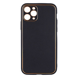 Чехол Leather Case Gold with Frame для Apple iPhone 11 Pro Black