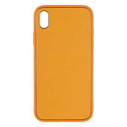 Чехол Leather Case Gold with Frame для Apple iPhone Xr Peach