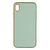 Чехол Leather Case Gold with Frame для Apple iPhone Xr Mint