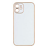 Чехол Leather Case Gold with Frame для Apple iPhone 12 Mini White
