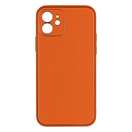 Чехол Leather Case Gold with Frame для Apple iPhone 12 Mini Orange