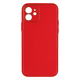 Чехол Leather Case Gold with Frame для Apple iPhone 12 Mini Red
