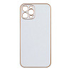Чехол Leather Case Gold with Frame для Apple iPhone 12 6,1 дюйма White