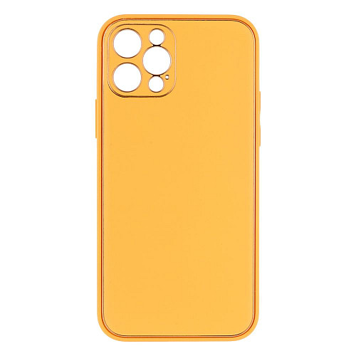 Чехол Leather Case Gold with Frame для Apple iPhone 12 6,1 дюйма Peach