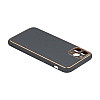 Чехол Leather Case Gold with Frame для Apple iPhone 12 6,1 дюйма Navy Green